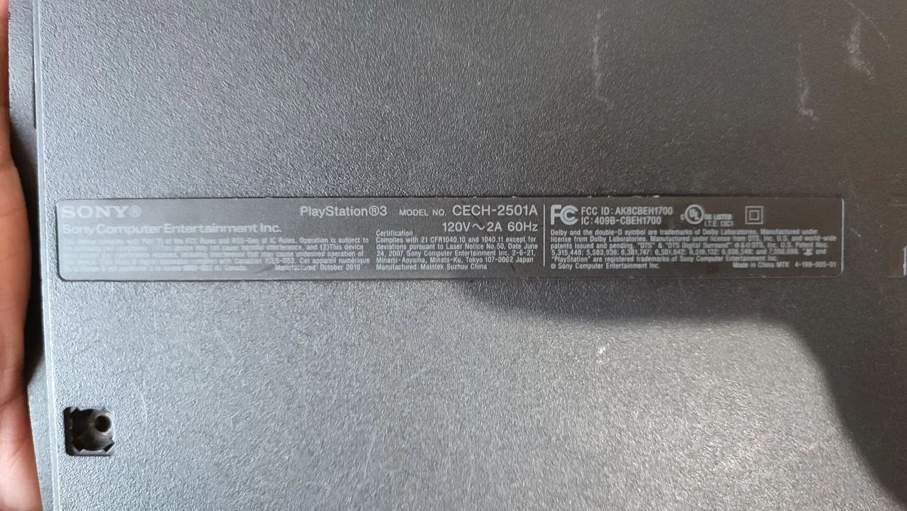 Carcaça inferior ps3 slim  - Foto 3