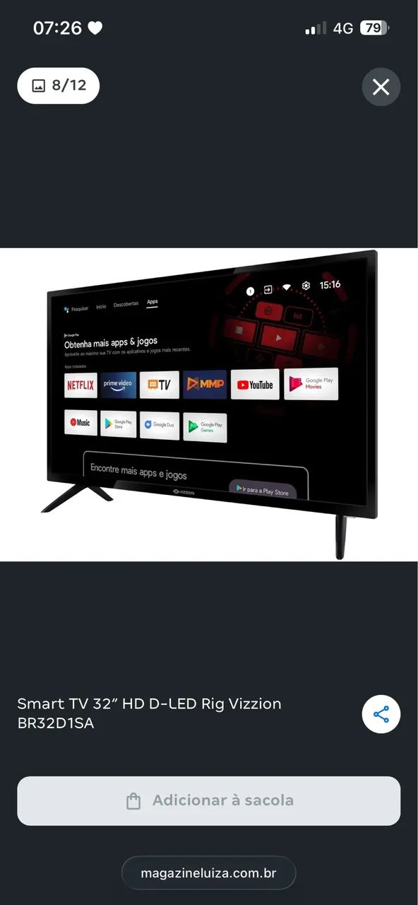 Tv vizzion 32