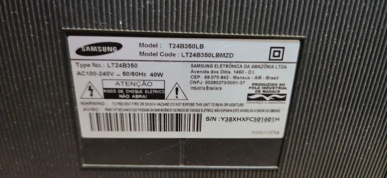 TV monitor samsung 24 polegadas t24b350lb - Foto 4