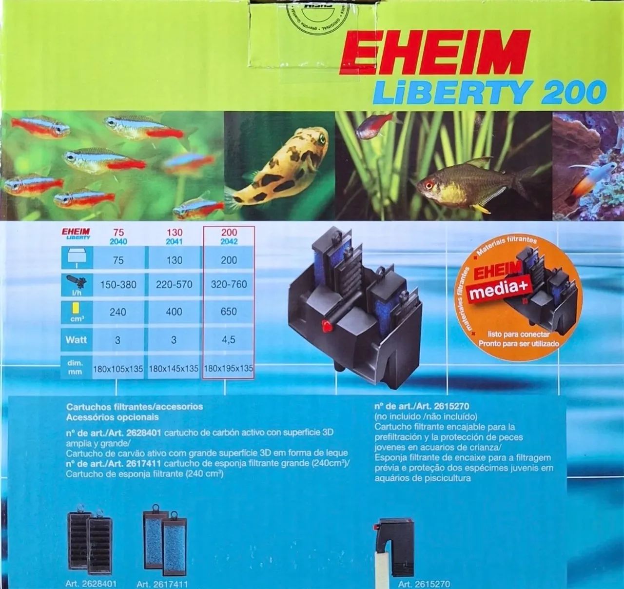 Filtro externo Hang On Ehein Liberty 200 2024 760L/H 127V - Foto 6