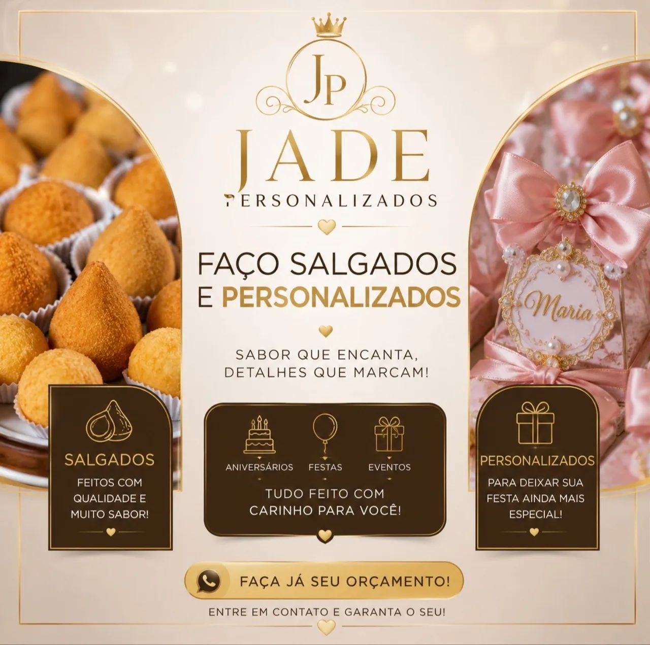 Papelaria + salgados 