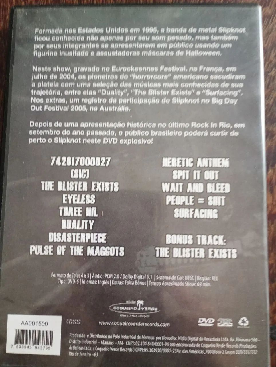 DVD Slipknot "Keep the face a subliminal evening with" (usado) - Foto 2