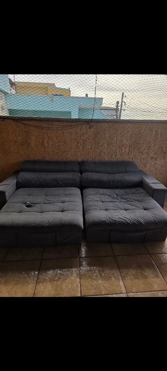 Sofá Retrátil rasgo no acento. - Foto 2