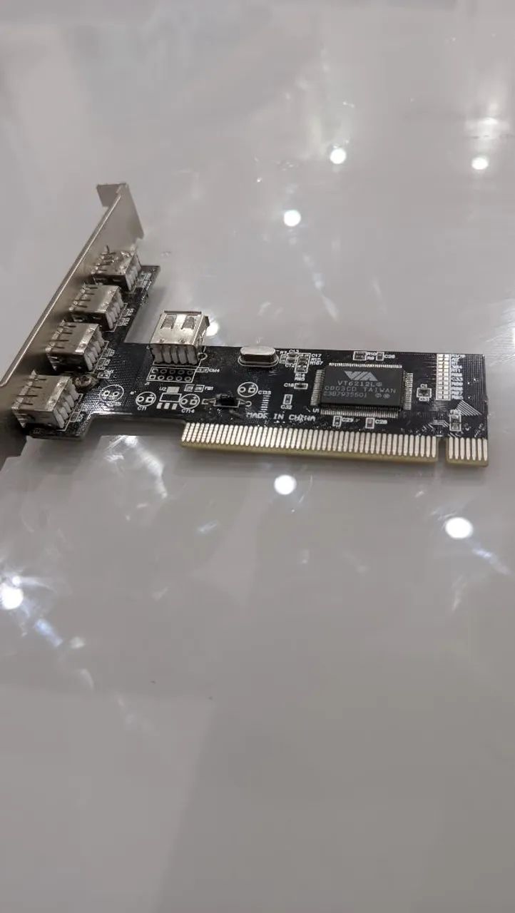 Placa Controladora PCI USB 2.0 - 4 Portas Externas + 1 Interna - Foto 2
