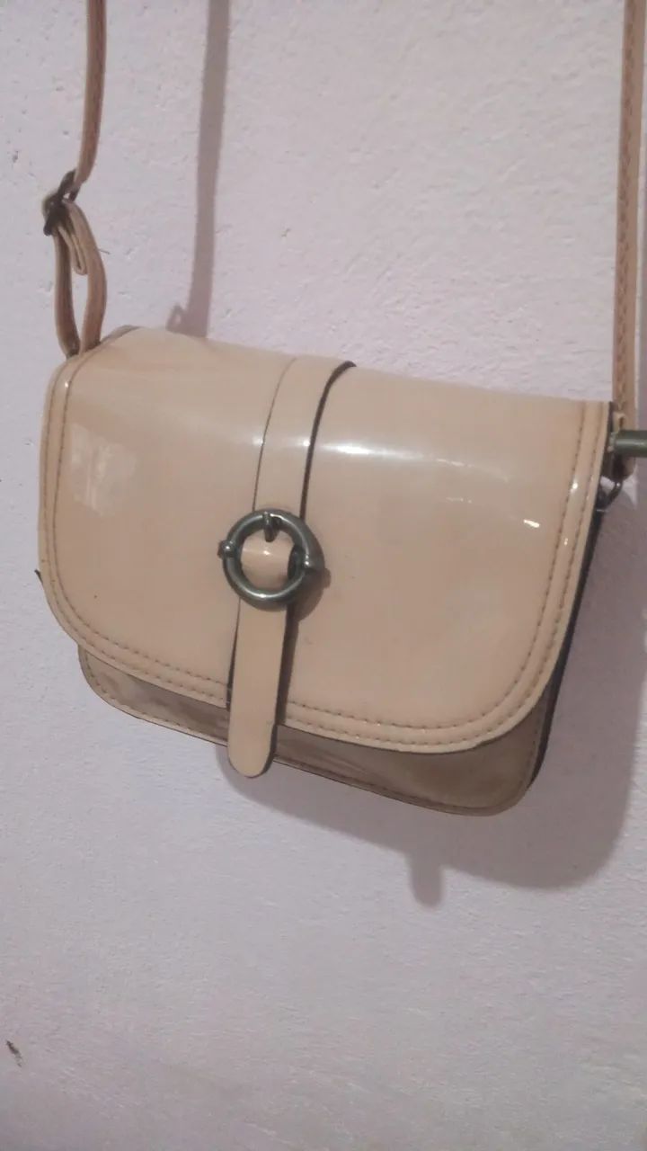 Bolsa Transversal Bege Feminina  - Foto 4