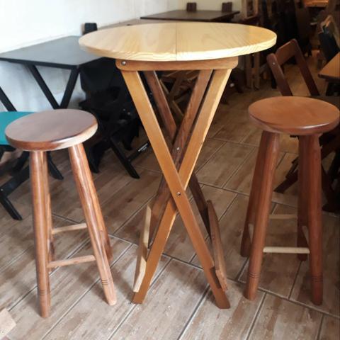 Conjunto bistro com banqueta alta