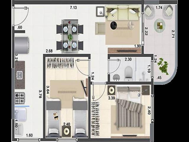 Apartamento Programa Minha Casa Minha Vida - Aviação - Foto 5