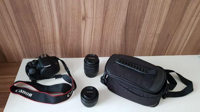 Vendo câmera Canon t5i com duas lentes