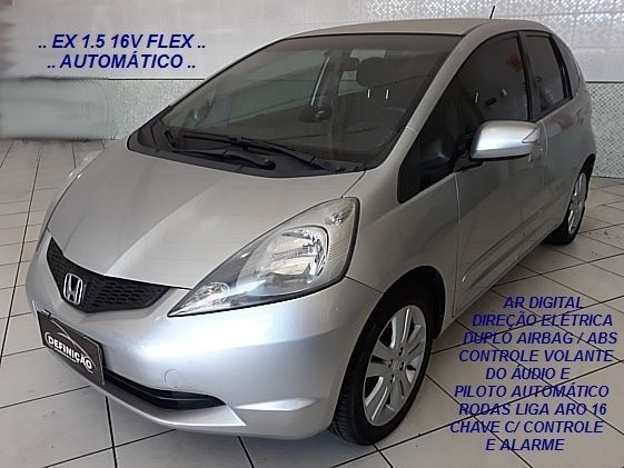 FIT-EX 1.5 16V FLEX I-VTEC 116CV AT5M / 2009 + LAUDO APROVADO COMPLETÍSSIMO
