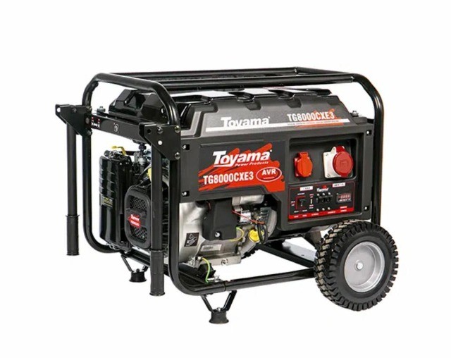 Gerador de Energia Gasolina 8.75 KVA Trifásico 380V Toyama TG8000CXE3-XP Part Elética 