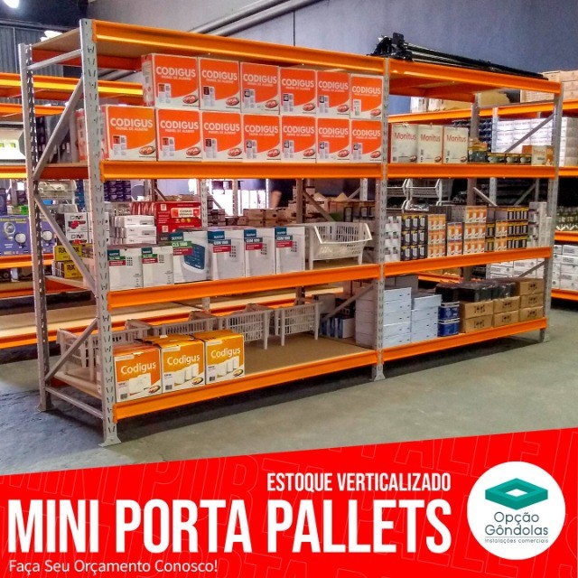 Mini Porta Pallets - Indicado Para Cargas Volumosas