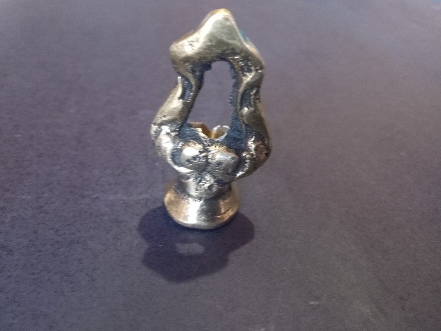 Gancho argola em bronze com rosca p corrente canopla Pendente - Foto 2