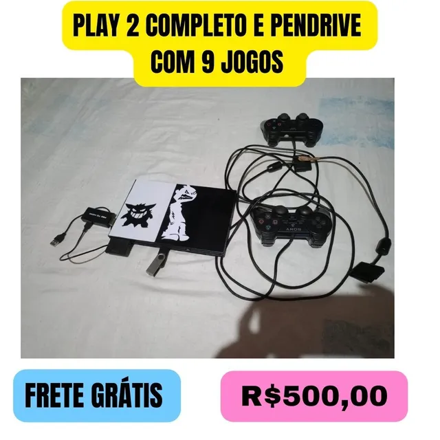 Pen Driver com 60 Jogos Playstation 2, Jogo de Videogame Play2 Nunca Usado  90748317