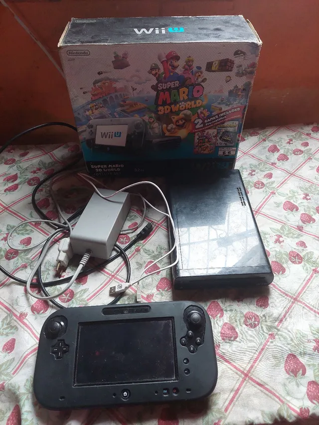 GAMEPAD MINTENDO WII U ORIGINAL COM FONTE USADO