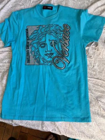 Camisa Versace Jeans Couture azul claro 
