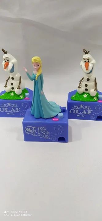 Miniaturas Dispenser Frozen Disney Raridade colecionador 