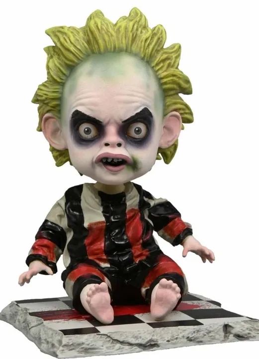 Boneco Baby Beetlejuice estátua Headknocker Neca