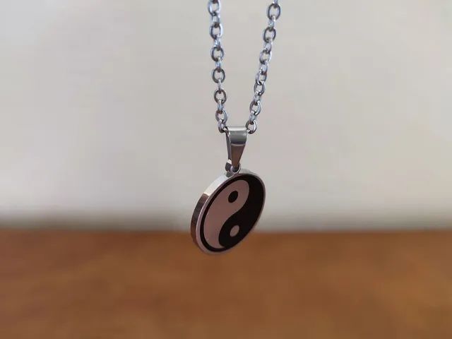 Pingente Yin Yang Aço Inoxidável - Foto 5