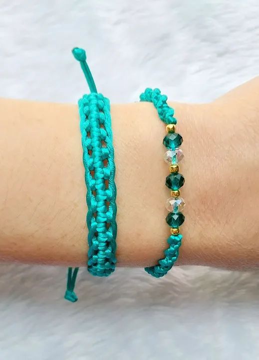 Duplinha de pulseiras macramê (preço especial acima de 5 kits)