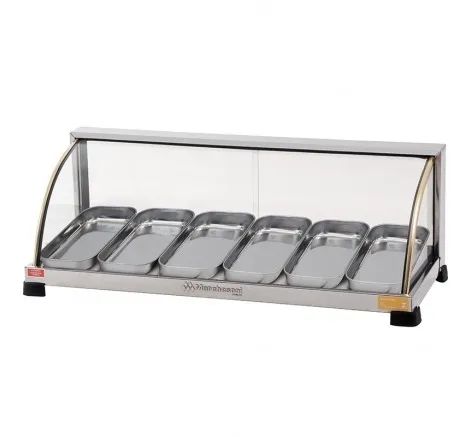 Estufa de 6 Cubas - Marchesoni - vidro Curvo 