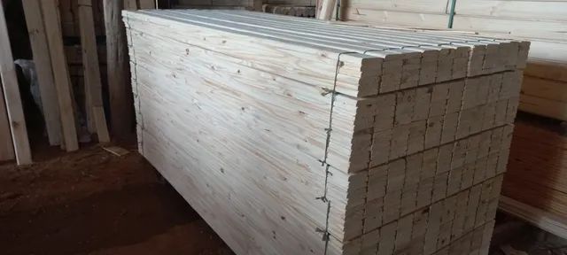 Ripa de pinus 1x2 e 1x3 beneficiada 