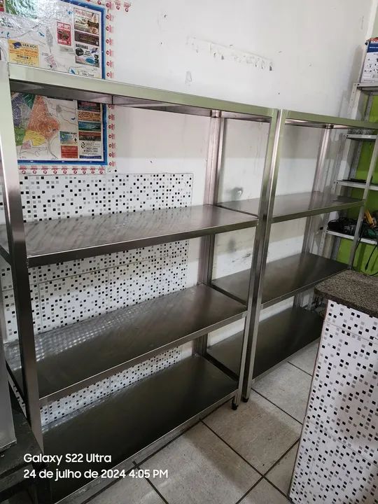 Bancada lisa inox industrial - Foto 4