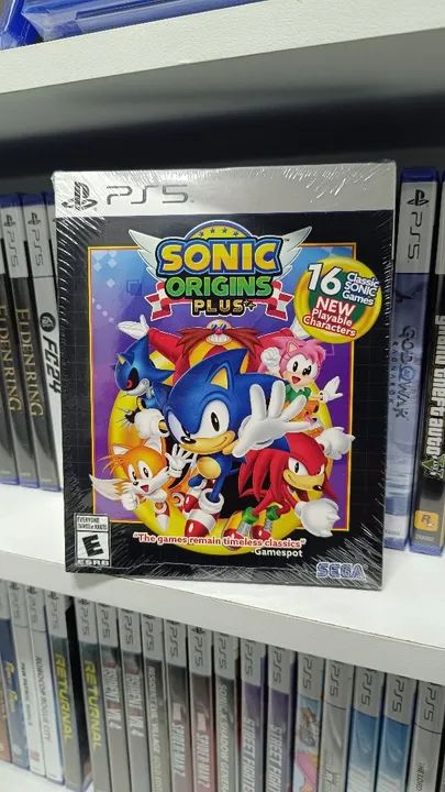 Sonic Origins Plus - PS5 mídia física loja na batista campos 