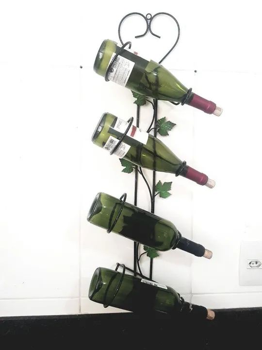 Suporte para garrafas de vinho Ferro  - Foto 5