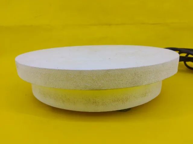 Base giratória elétrica em Mdf para bolo e expositor -23cm p/ 15kg 110volts - Foto 2