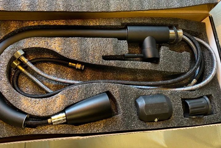 Torneira De Cozinha Bancada Gourmet Quente E Frio Extensível Preto  - Foto 2