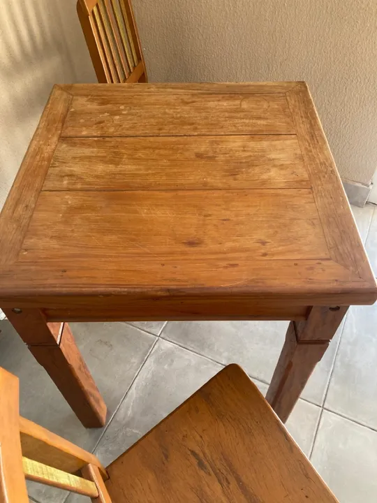 Mesa madeira maciça 70x70