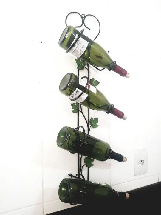 Suporte para garrafas de vinho Ferro  - Foto 3