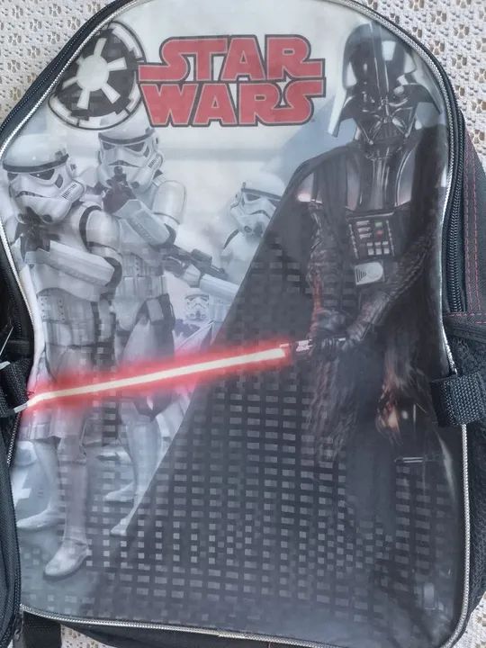 Mochila infantil Star Wars - Nova com lancheira.