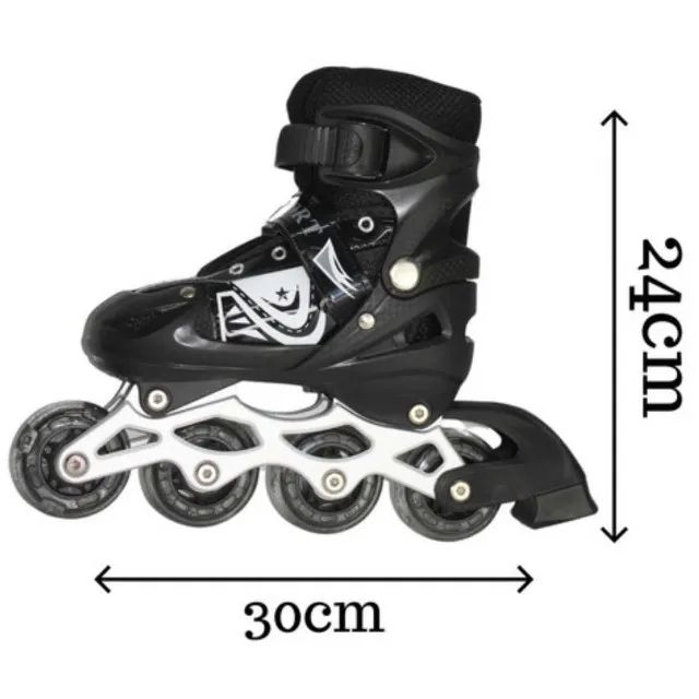Patins Infantil 4 Rodas Com Led Inline Ajustável Criança tamanhos 31 a 34, 35 a 38,  - Foto 6