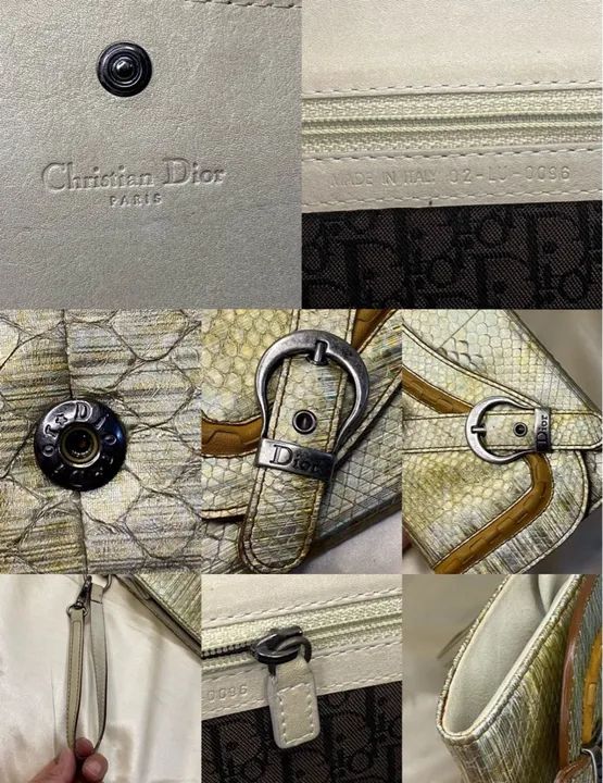 Dior Saddle bolsa clutch vintage python  - Foto 3