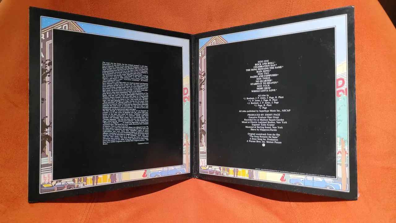 LP Vinil Duplo - Led Zeppelin - The Song Remains The Same - 1988 - Foto 2