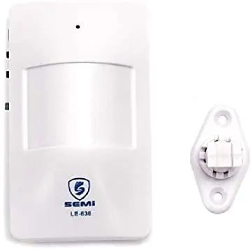 Sensor De Presença Anunciador Sonoro Ajustável Campainha Branco - Foto 2