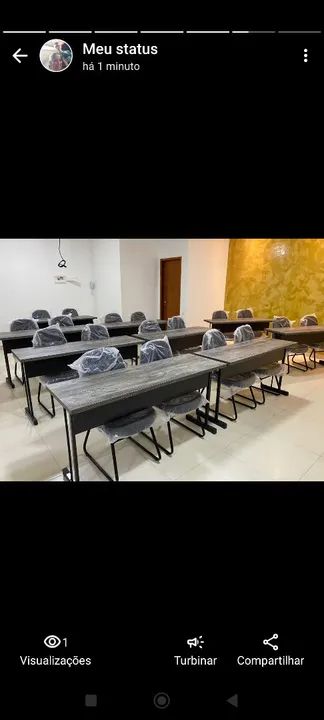 Mesas reta 120x60 sem gaveta  - Foto 5