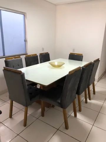Mesa p/ 8 cadeiras madeira maciça  - Foto 4