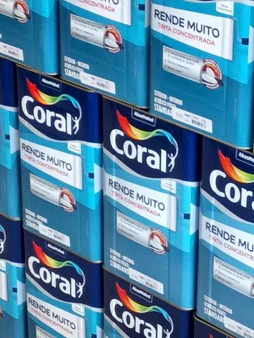 Tinta coral rende muito lata 