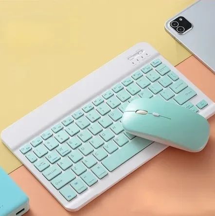 Kit Teclado E Mouse Bluetooth 5.2 Compatível Pc iPhone Android