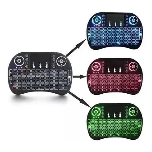 Mini Teclado p/ SmartTv e BoxTv Com Led Lelong Max Le-7716<br> - Foto 3
