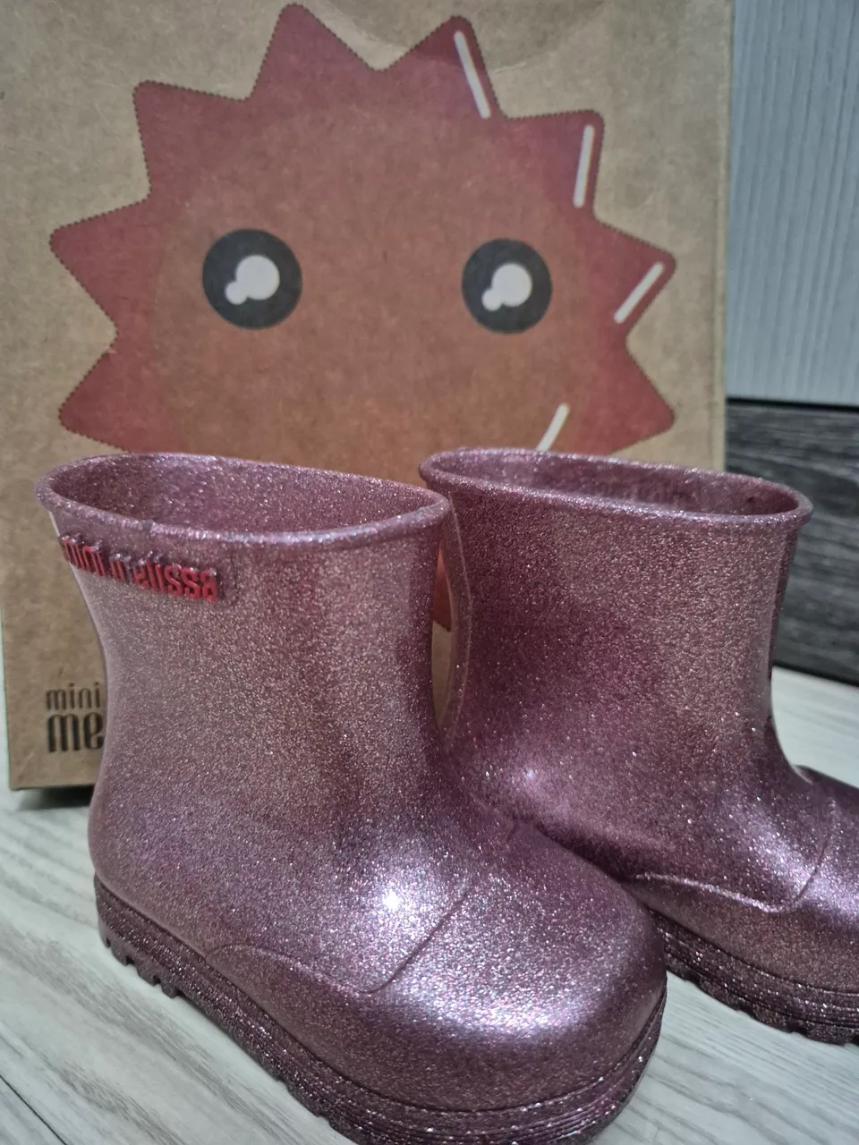 Botas Glitter Mini Melissa Rosa - Novas!