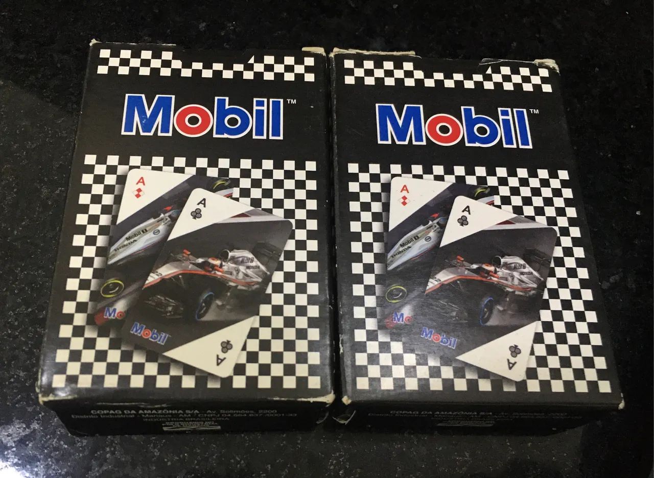 DOIS BARALHO COPAG MOBIL F1 - COLECIONADOR - RARO