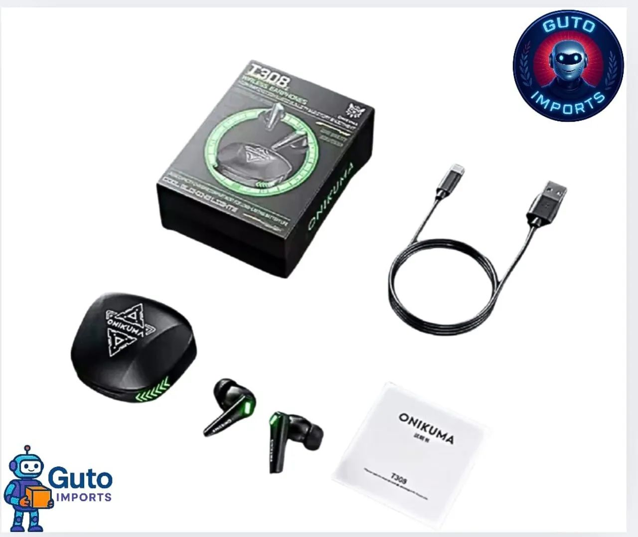 Fone bluetooth onikuma t308 tws - Foto 6