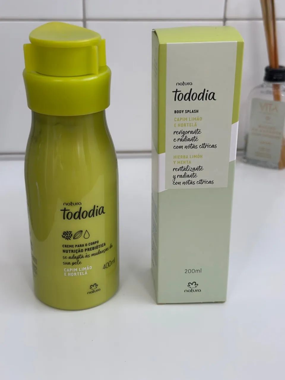 Kit capim limão e hortelã 