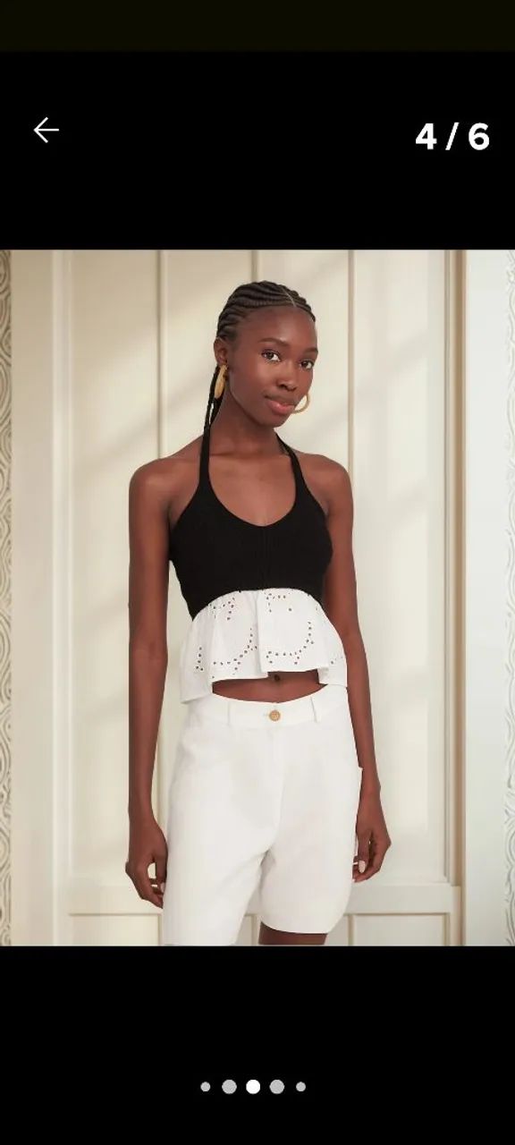 Blusa Zara Bicolor G 