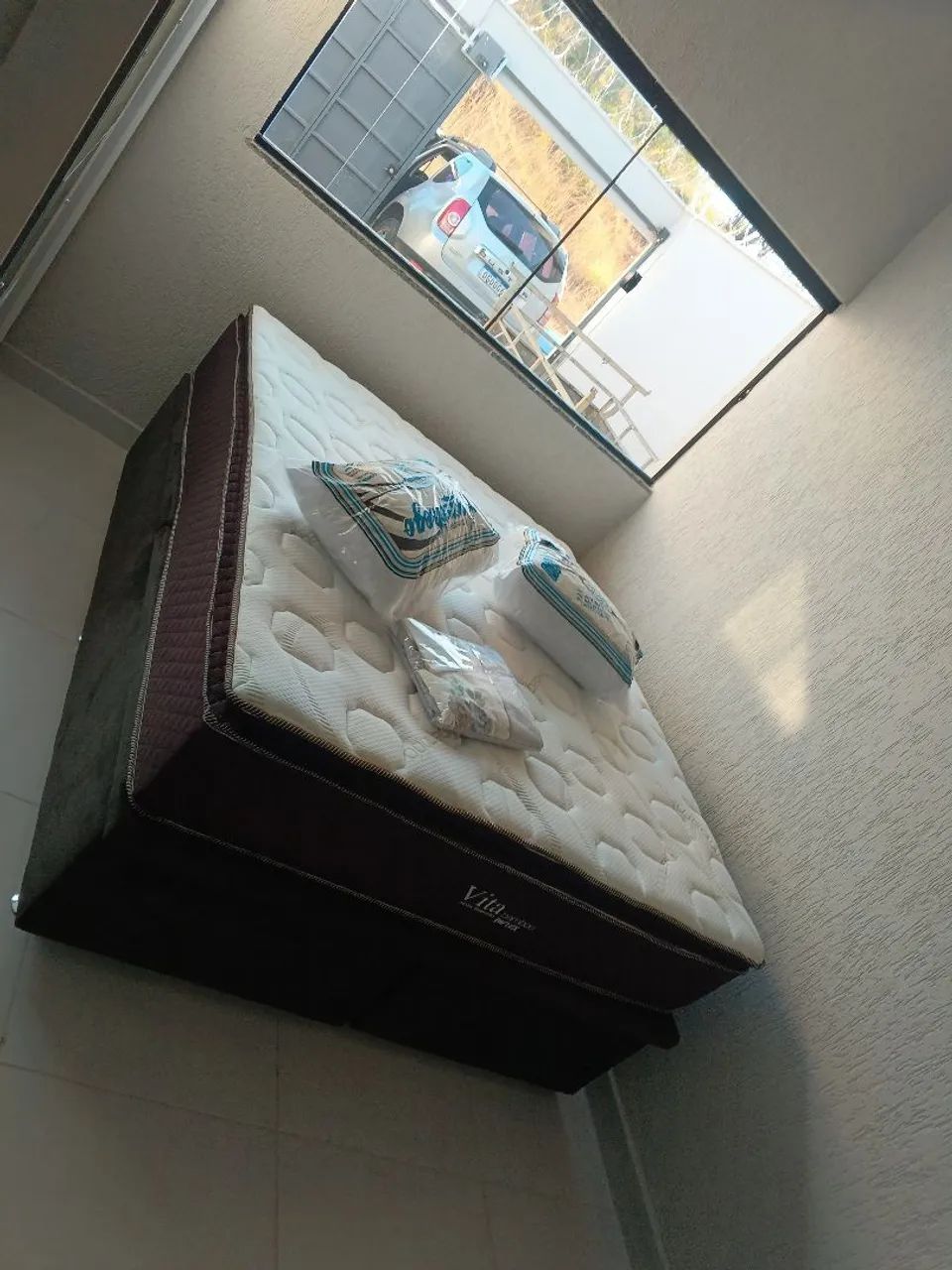 Cama Queen size com colchão espuma selada d33 - Foto 3