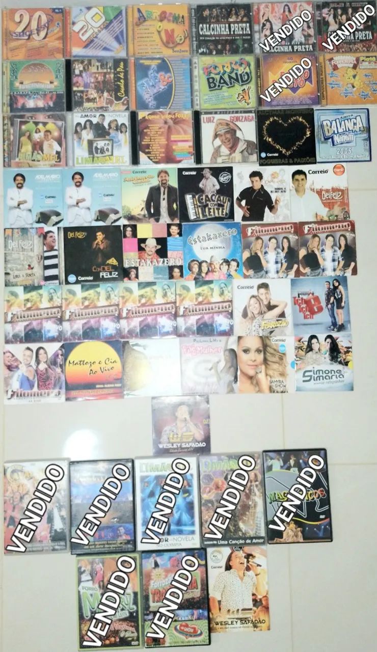 CDs e DVDs de Musicais Forró Diversos Antigos - Foto 2
