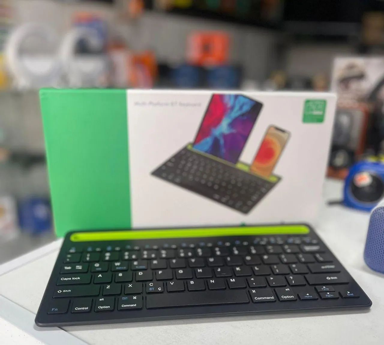 Teclado Bluetooth recarregável multifuncional Android Ios e windows - Foto 2